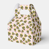 Bienen und weiße Blume Geschenkschachtel (Rückseite)