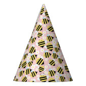 Bienen und weiße Blume Partyhütchen (Links)