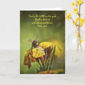 Bienen und Wildblumen-Bienenkarte Psalm 37:3 Karte (Gelbe Blume)
