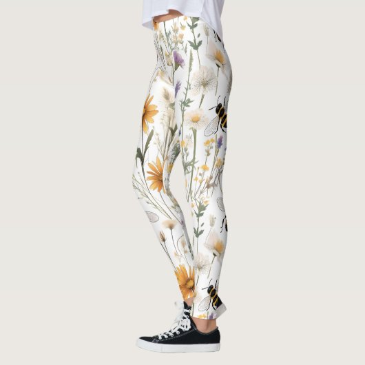 Bienen und Wildblumen, Leggings (Links)