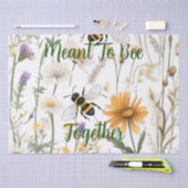 Bienen und Wildblumen sollen zusammenkommen, Seidenpapier (Handwerk)