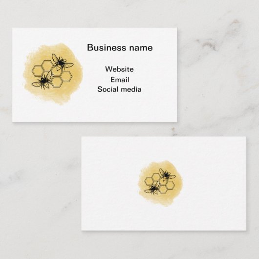 Bienen Visitenkarte (Vorne/Hinten)
