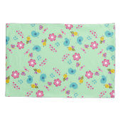 Bienen, Vögel und Blume Kissenbezug (Rückseite-Links)