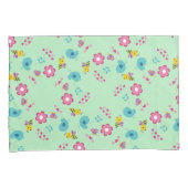 Bienen, Vögel und Blume Kissenbezug (Vorderseite-Rechts)