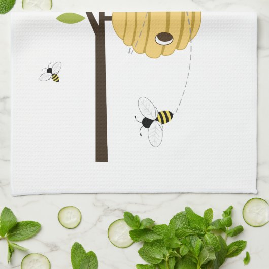 Bienen-Wächter Handtuch (Gefaltet)