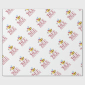 Bienen-Wächter-Weihnachtsausgabe Geschenkpapier (Flach)