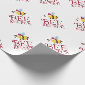 Bienen-Wächter-Weihnachtsausgabe Geschenkpapier (Ecke)