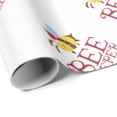 Bienen-Wächter-Weihnachtsausgabe Geschenkpapier (Rolleneckpunkt)