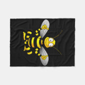 Bienen Yoga Fleecedecke (Vorderseite (Horizontal))