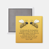 Bienen-Zitat-Magnet Magnet (Vorderseite/Rückseite)