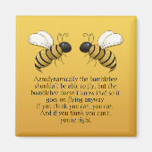 Bienen-Zitat-Magnet Magnet (Vorne)