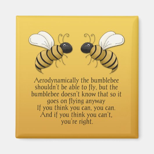 Bienen-Zitat-Magnet Magnet (Vorne)