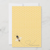 Bienen zum Geburtstag einladen Einladung (Rückseite)