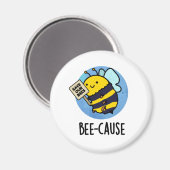Bienenanfall Funny Insect Bee Pun Magnet (Vorderseite/Rückseite)
