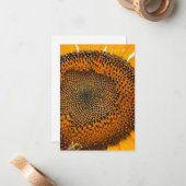 Bienenantenne und Sonnenblume Mitteilungskarte (Vorderseite/Rückseite Beispiel)