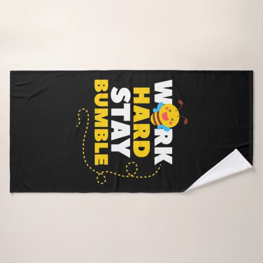 Bienenarbeit harte Bleibe Hummel Badehandtuch (Badehandtuch)