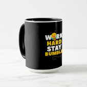 Bienenarbeit harte Bleibe Hummel Tasse (Vorderseite Links)