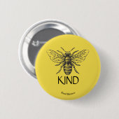 Bienenart Button (Vorne & Hinten)