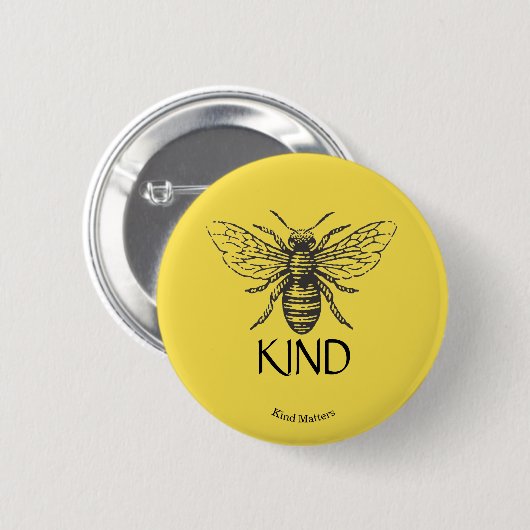 Bienenart Button (Vorne & Hinten)