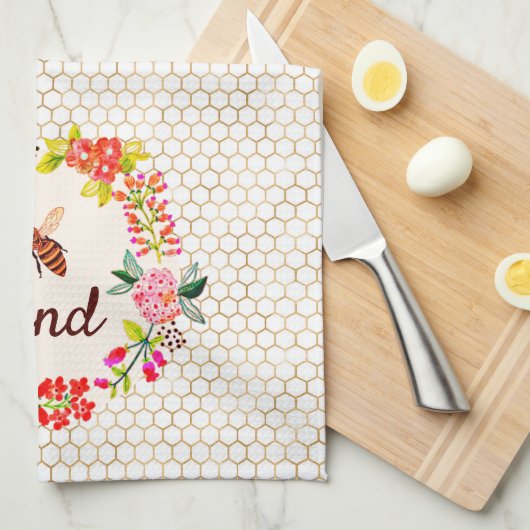 Bienenart Geschirrtuch (Viertel Falte)