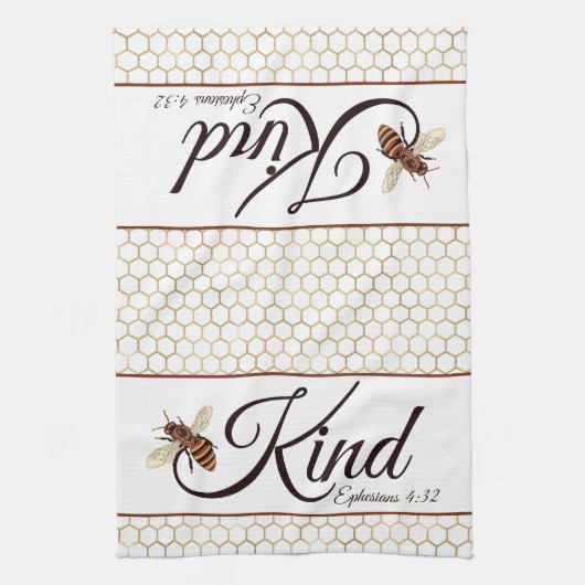 Bienenart Geschirrtuch (Vertikal)