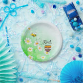 Bienenart-Honig Blumeninsekt-Cartoon Pappteller (Party)