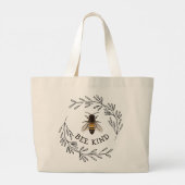 Bienenart Jumbo Stoffbeutel (Rückseite)