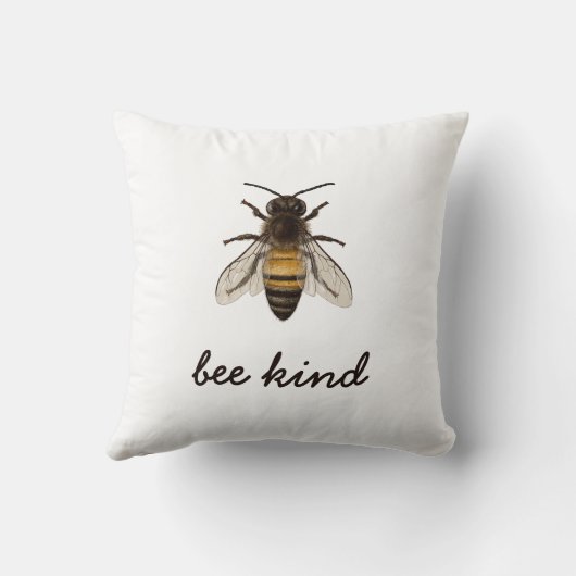 Bienenart Kissen (Rückseite)