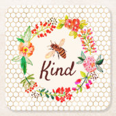 Bienenart Rechteckiger Pappuntersetzer (Vorderseite)