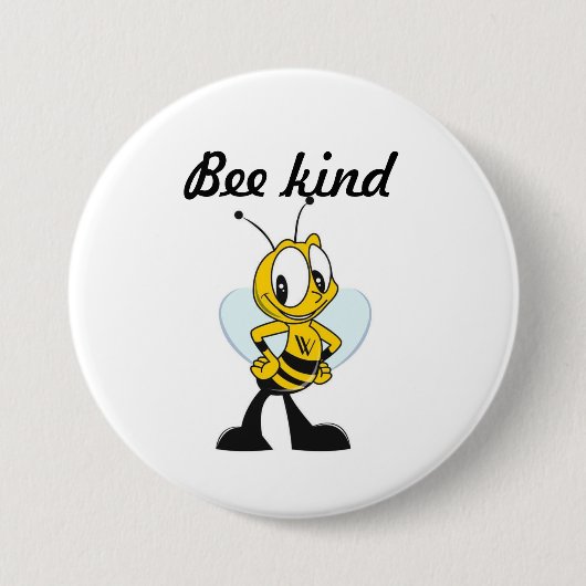 Bienenart-Schlüsselanhänger Button (Vorderseite)