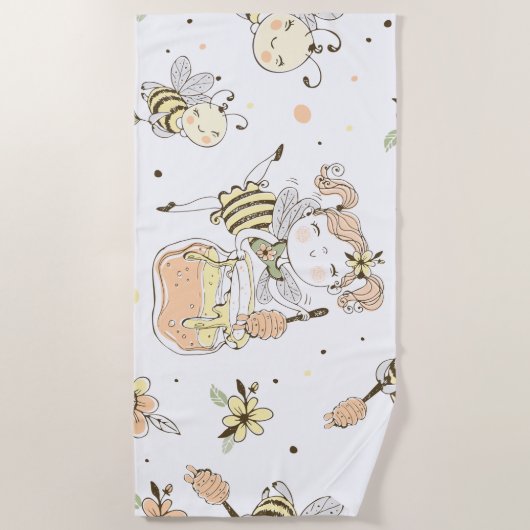 Bienenart Strandtuch (Vorderseite)