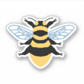 Bienenaufkleber Aufkleber (Vorderseite)