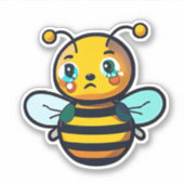 Bienenaufkleber für Wasserflasche Aufkleber (Vorderseite)