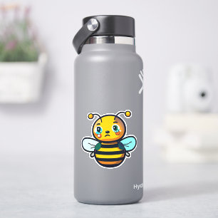 Bienenaufkleber für Wasserflasche Aufkleber
