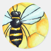 Bienenaufkleber Runder Aufkleber (Vorderseite)