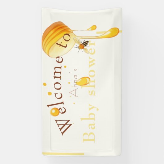 Bienenbaby-Dusche Banner (Vertikal)
