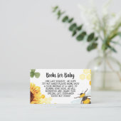 BienenBaby-Dusche bringen Bücher für Baby mit Begleitkarte (Stehend Vorderseite)