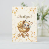 Bienenbaby-Dusche Dankeskarte (Stehend Vorderseite)