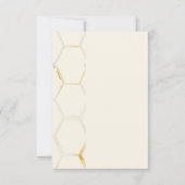 Bienenbaby-Dusche Dankeskarte (Rückseite)