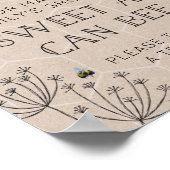 BienenBaby-Dusche Naturliebhaber Schild (Ecke)