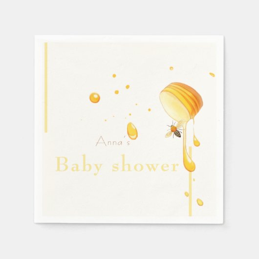 Bienenbaby-Dusche Serviette (Vorderseite)
