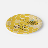 BienenBaby-Duschplatte Pappteller (Schrägansicht)