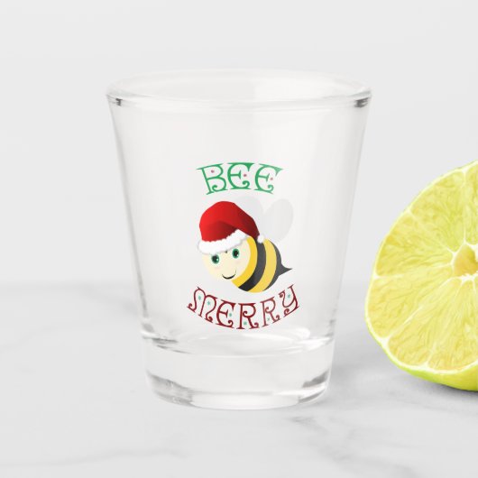 Bienenbarsch Schnapsglas (Vorderseite)