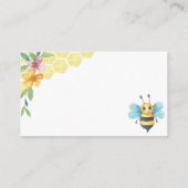 Bienenblume - Benutzerdefinierter Text Begleitkarte (Rückseite)