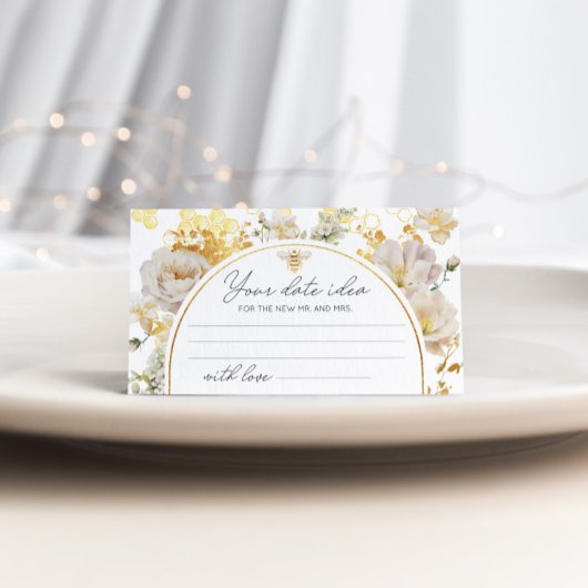 Bienenblume Datum Ideen für die Nacht. Datum jar Begleitkarte