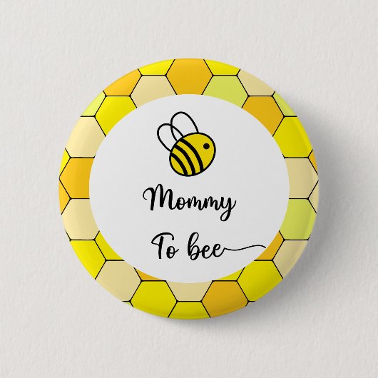 Bienenblume. Mommy to be Button (Vorderseite)