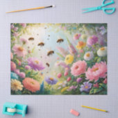 Bienenblume Vintage Nelkensonde Seidenpapier (Basteln)