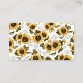 Bienenblume-Windeln-Raffle-Ticket Begleitkarte (Rückseite)