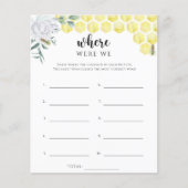 Bienenblume Wo waren wir Brautparty (Vorderseite)