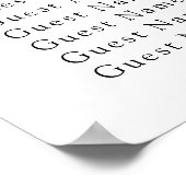 Bienenblumenkarte Poster (Ecke)